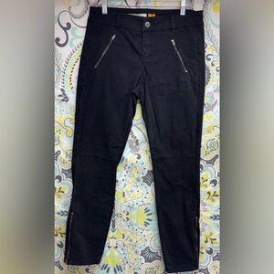 PILCRO Skinny Moto Jeans Womens 6 Black